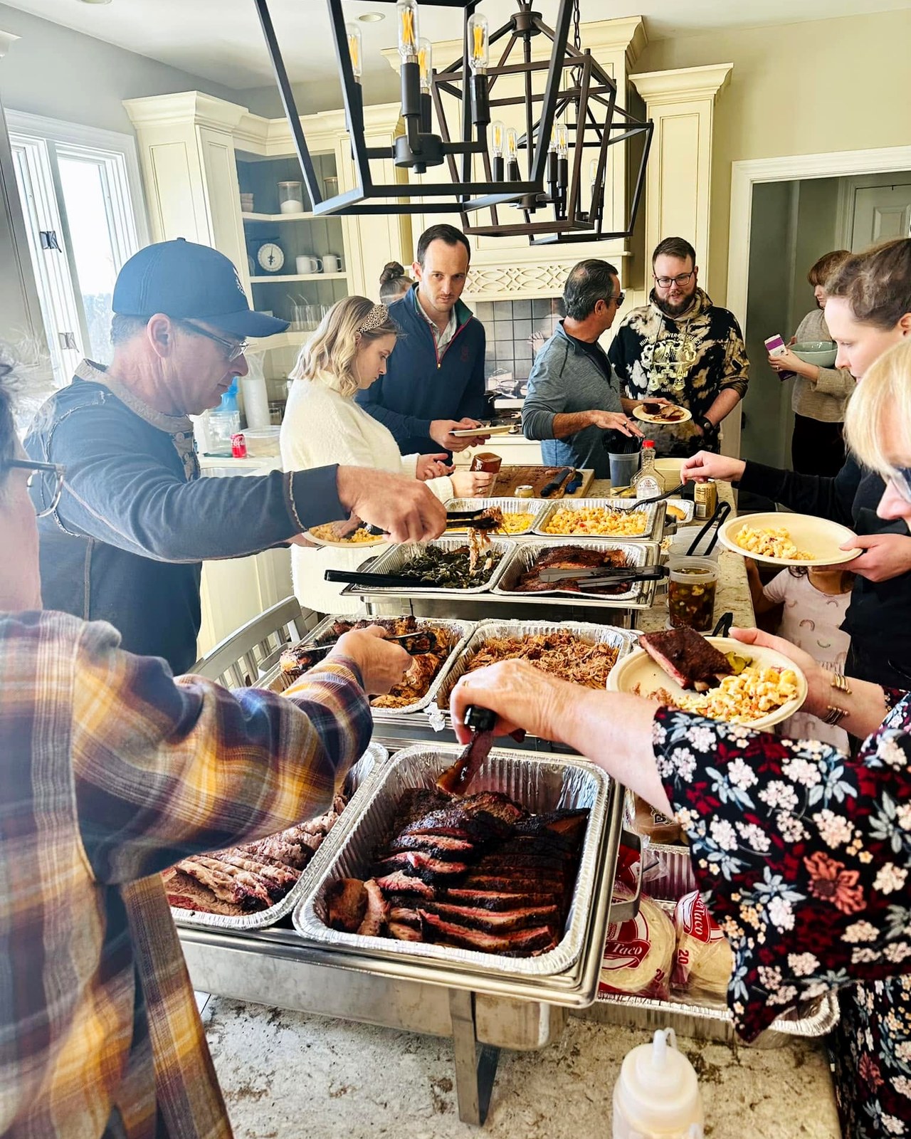 Old Line Tailgate Co. barbecue catering spread
