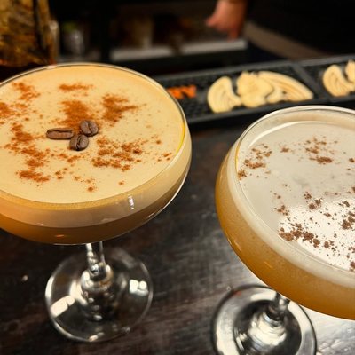 Espresso martinis at The Dragon's Den