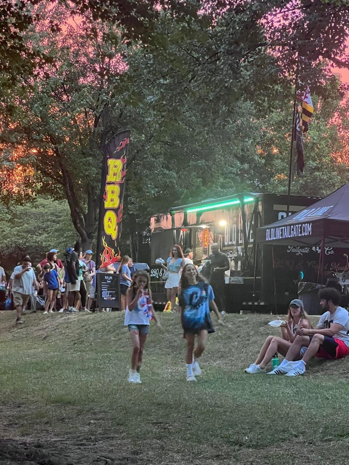 Old Line Tailgate Co. food truck at an event